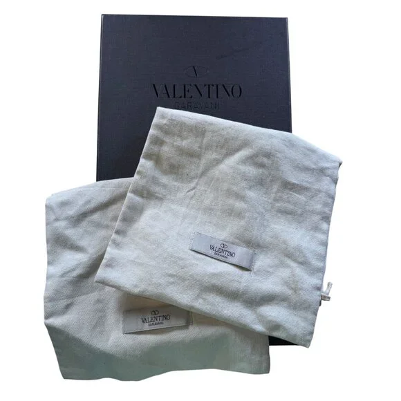 Valentino Garavani Black Canvas VLTN Logo Espadrilles Men's EU Size 44